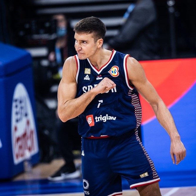 Bogdan Bogdanović (basketball)'s new haircut (updated October 2023)
