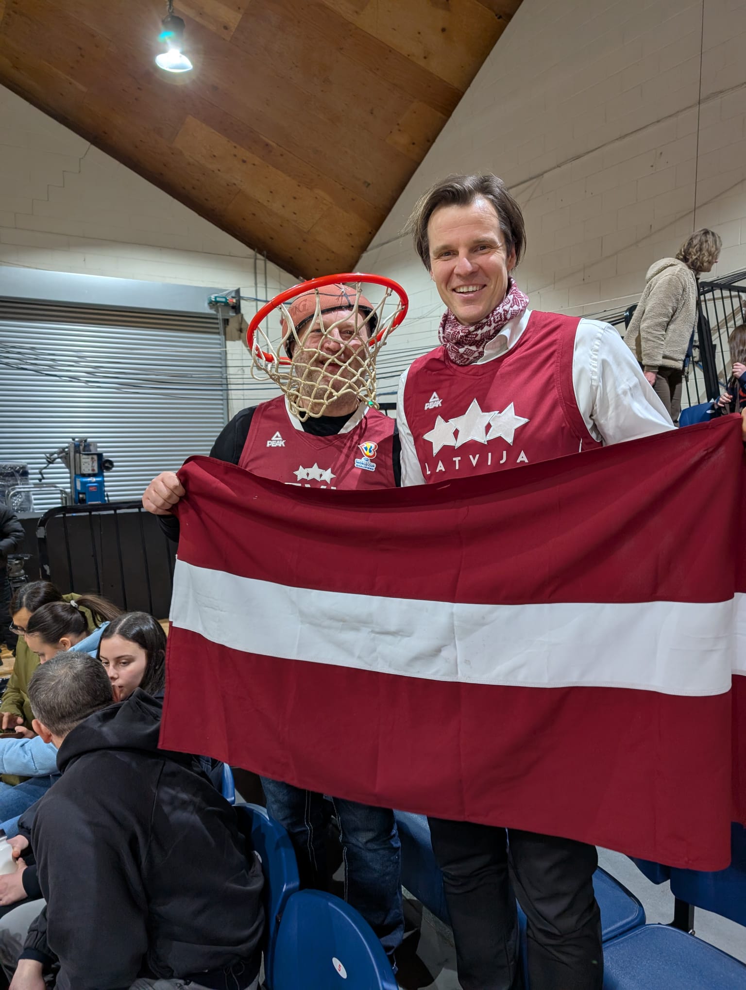 This Latvia basketball superfan was at both the men's FIBA World Cup in Manila in 2023 and the EuroBasket Women qualifier against Ireland in Dublin.